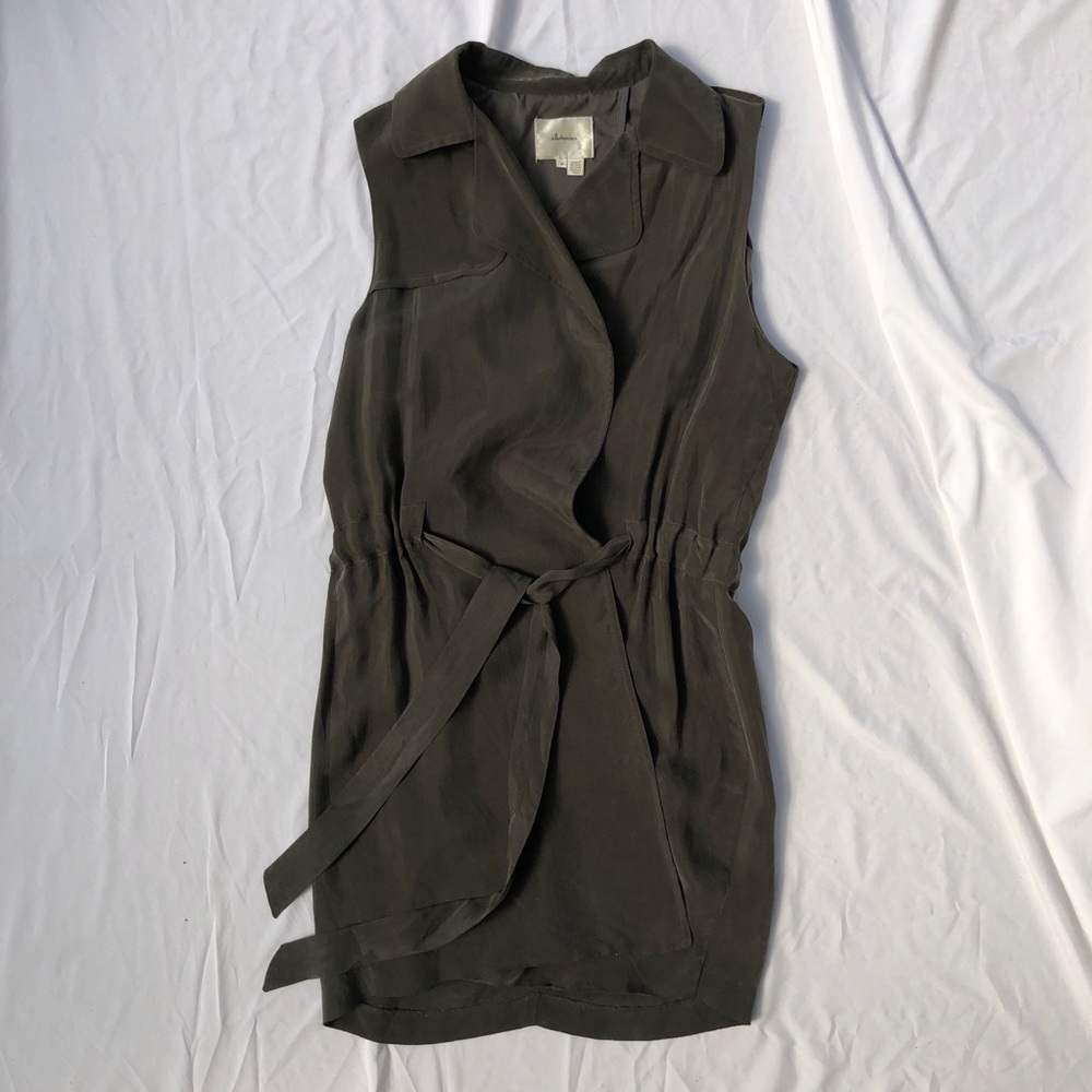 velvety forest green wrap dress